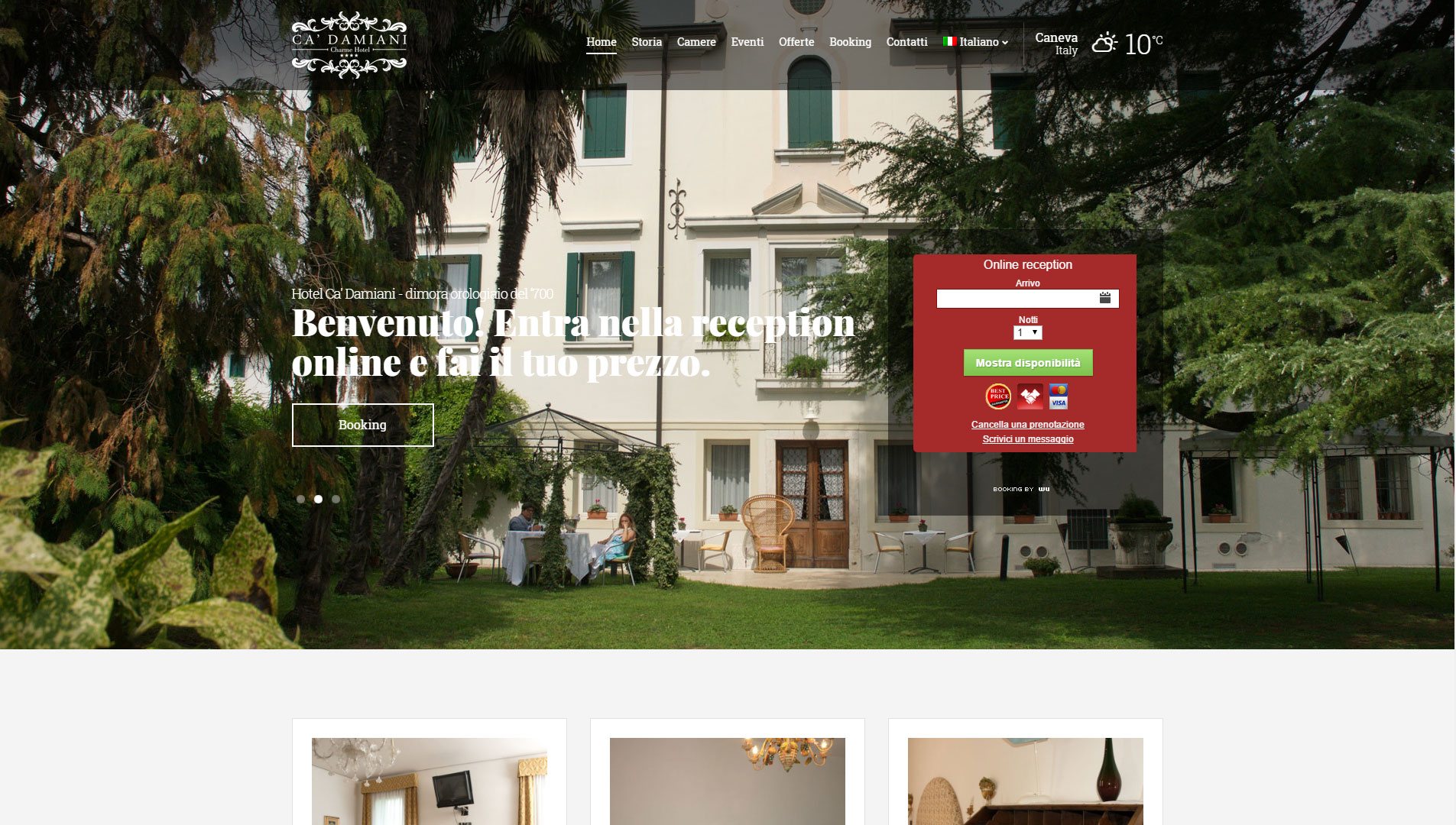 Hotel Ca' Damiani | Christian De Luca - Web Designer & Developer
