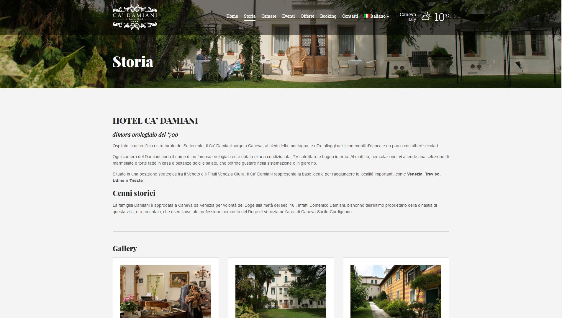 Hotel Ca' Damiani | Christian De Luca - Web Designer & Developer