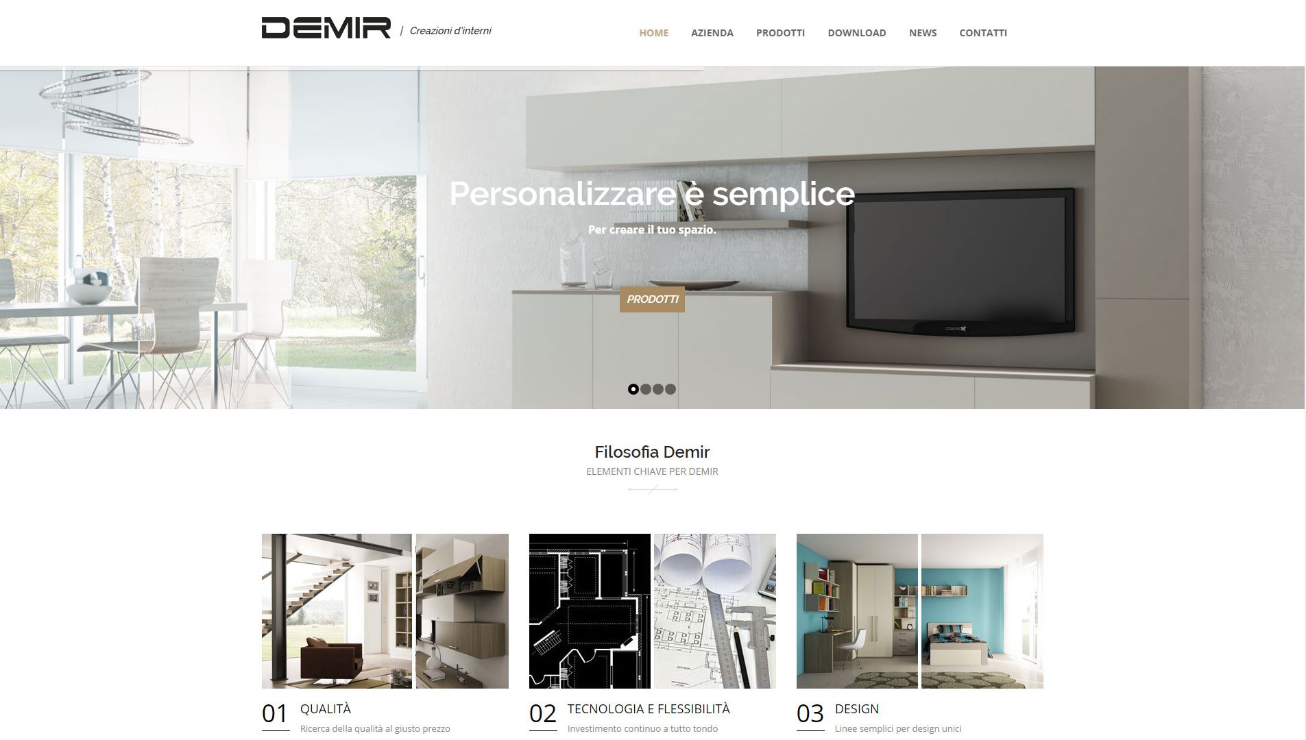 Demir / Creazione d'Interni | Christian De Luca Web Designer & Developer